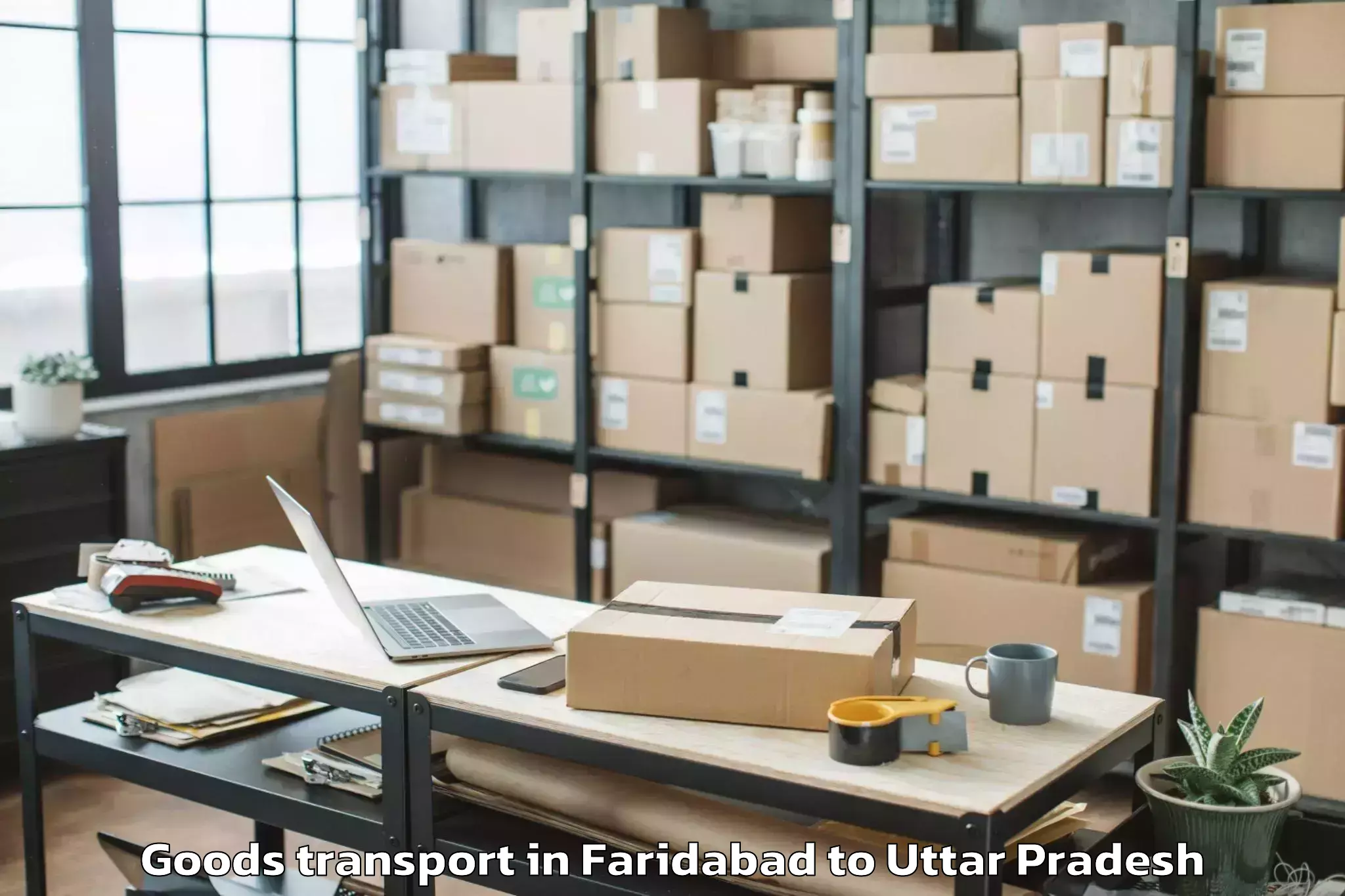 Efficient Faridabad to Gohand Goods Transport